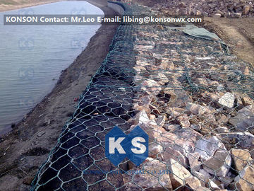 Coastal Protection Gabion Mesh Boxes with Double Twisted Hexagonal Wire Mesh