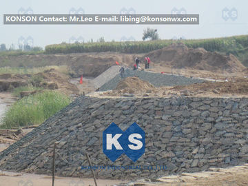 Customized Architecture Gabion Retaining Wall with PVC Coated Galfan Wire