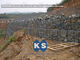 Customized Hexagonal Gabion Mesh Wire Fence , Stainless Steel Wire Gabion Bag Fence