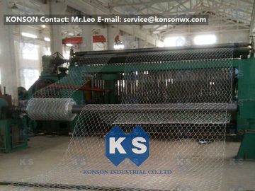 High Efficiency 22kw Hexagonal Gabion Mesh Machine 80x100mm Mesh Size