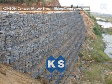 Defense Gabion Retaining Wall Hexagonal Wire Mesh with Galvanized Wire 2.7MM