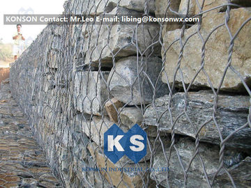 High Strength Hexagonal Wire Mesh Hot-Dip Galvanized Gabion Box Basket Construction