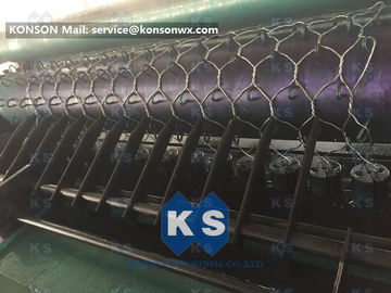 Custom OEM Gabion Box Machine / Galvanized Iron Hexagonal Wire Mesh Machine