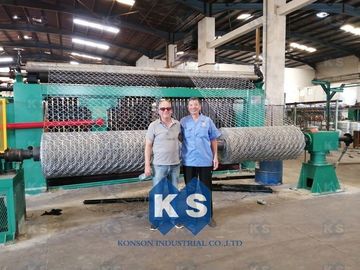 PLC Automatic Control Gabion Mesh Machine KS80100-4.0 Stone Cage Isolation Wall