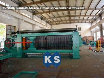 Large Mesh Gabion Making Machine 4300mm Width With Double Twist / Three Twist