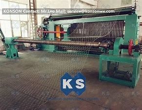 CE 3.5m/Min Galfan Coated Hexagonal Mesh Machine heavy duty