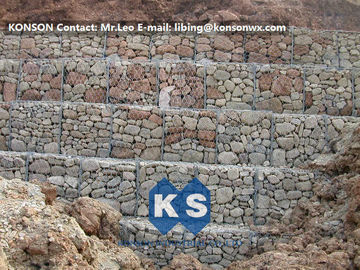 Hexagonal Wire Mesh Gabion Retaining Wall with Polyethylene PE Coated Gabion Wire