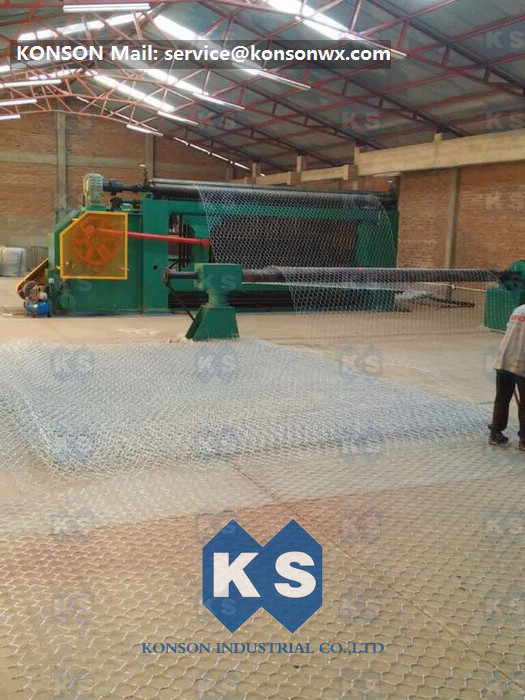 Turbine Protection System Wire Mesh Machine Galvanized / PVC Coated Wire 4300mm Width